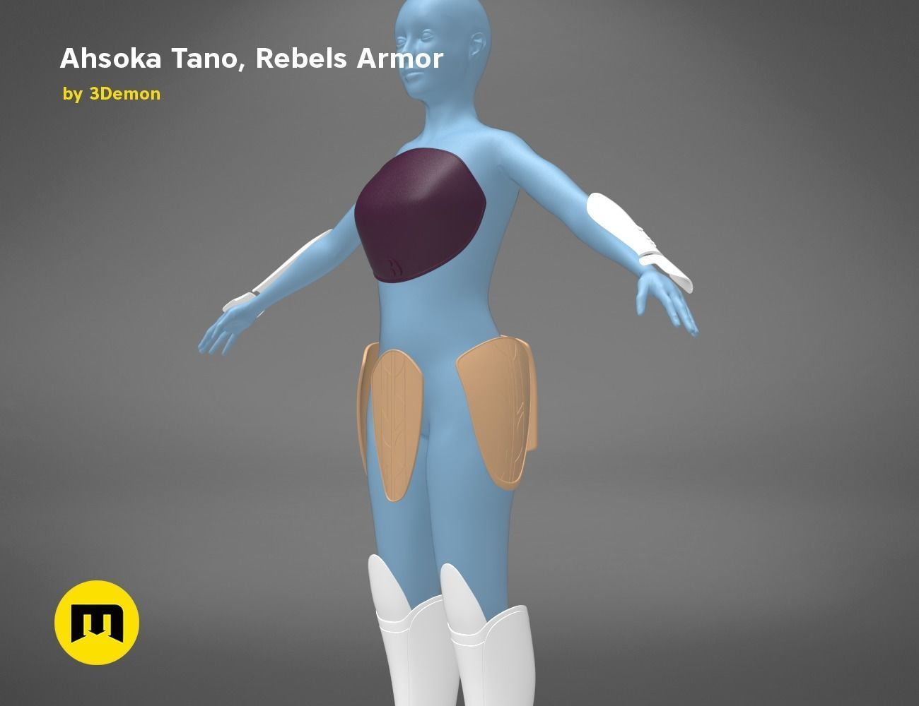 Ahsoka Tano - Rebels Armor 3D print model_1