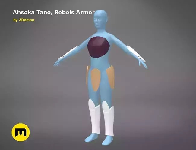 Ahsoka Tano - Rebels Armor 3D print model