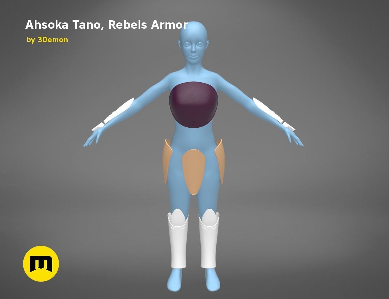 Ahsoka Tano - Rebels Armor 3D print model_2