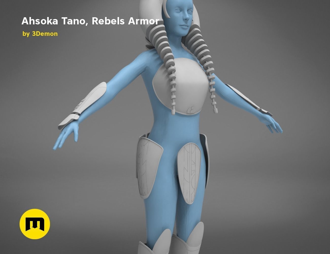 Ahsoka Tano - Rebels Armor 3D print model_30