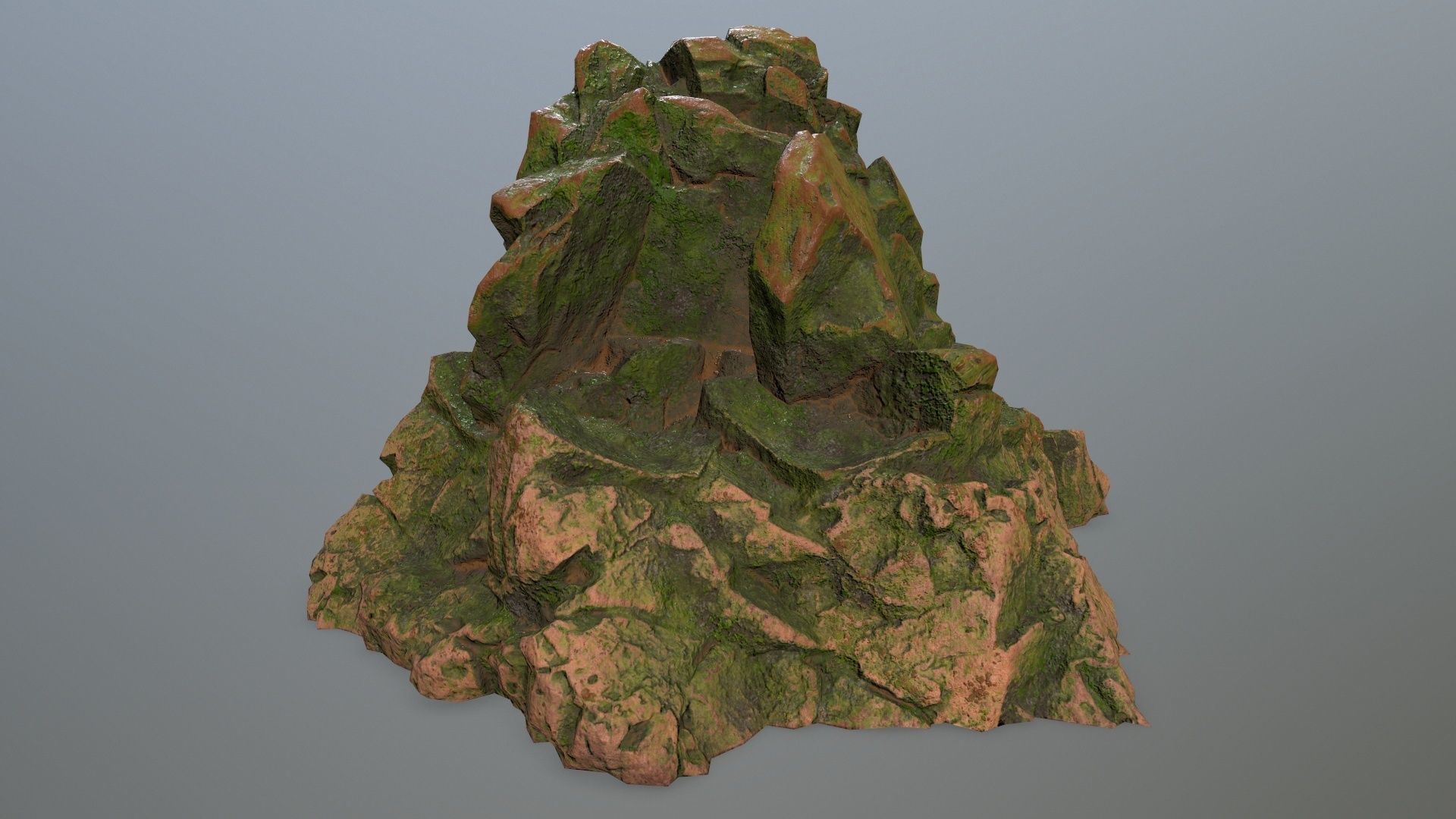 skull gate  Low-poly 3D model_5