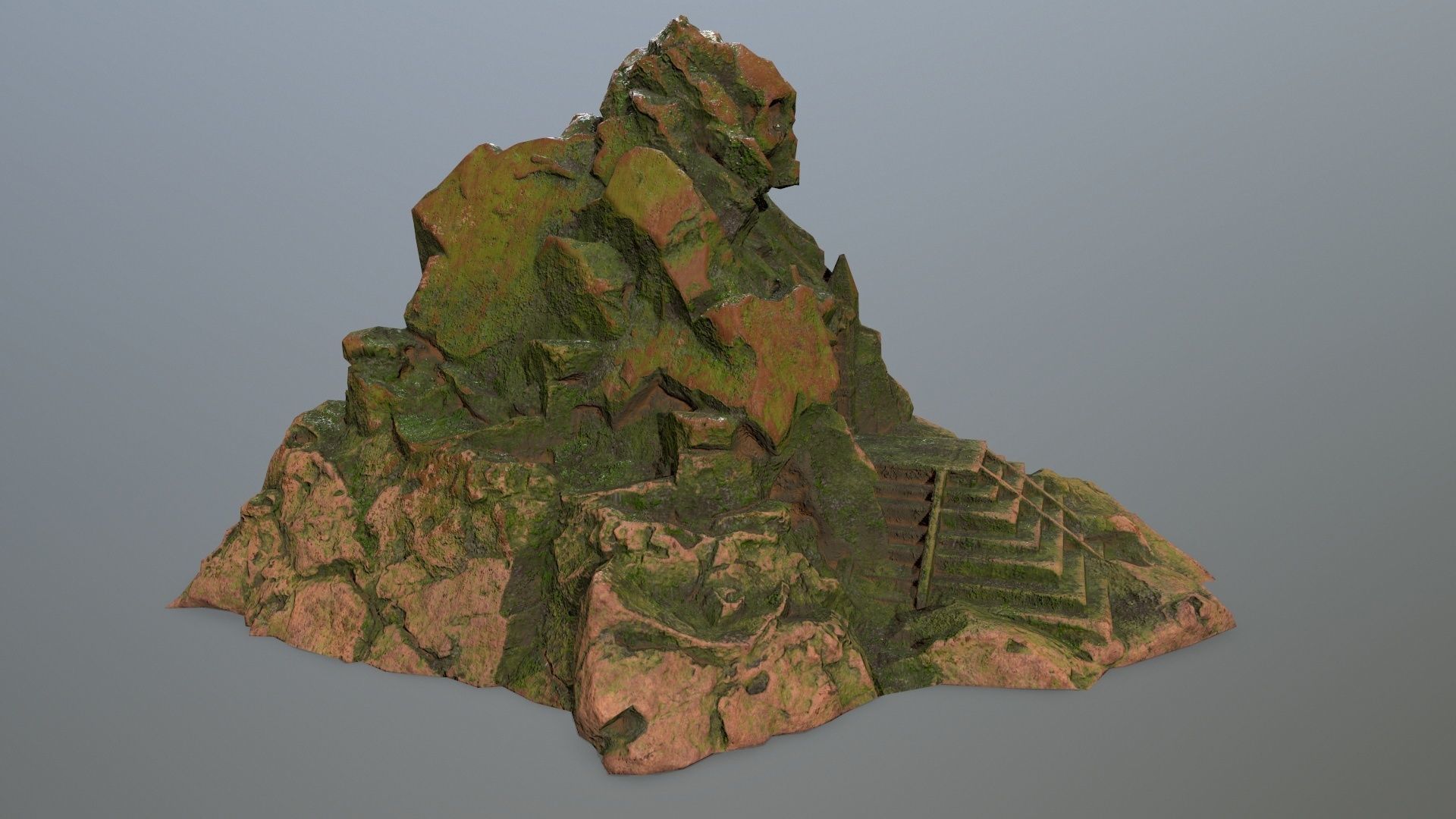 skull gate  Low-poly 3D model_2