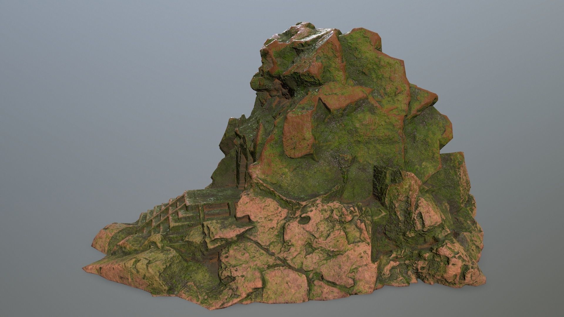 skull gate  Low-poly 3D model_8