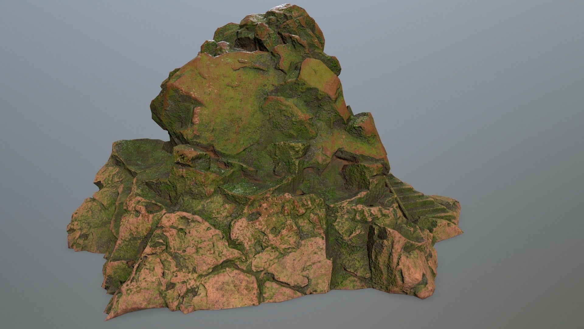 skull gate  Low-poly 3D model_3