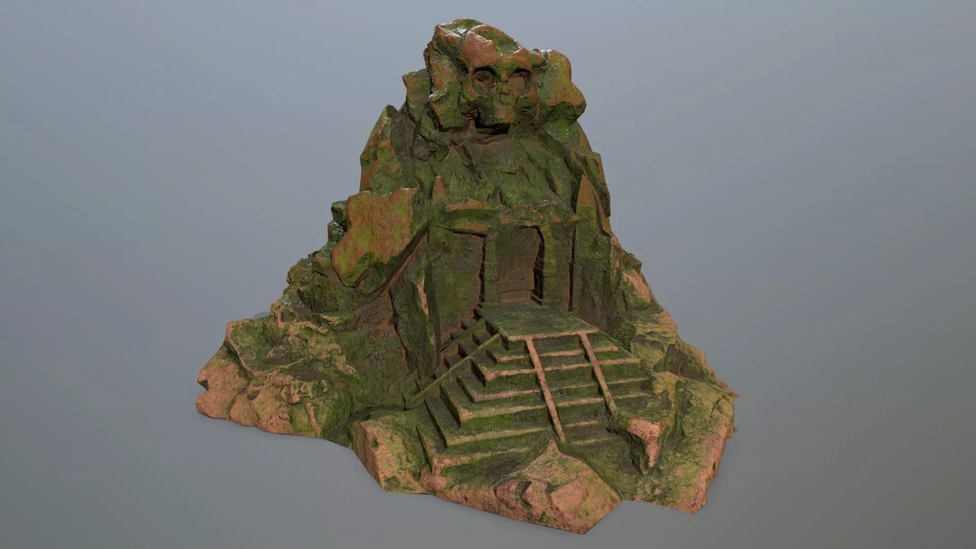 skull gate  Low-poly 3D model_0