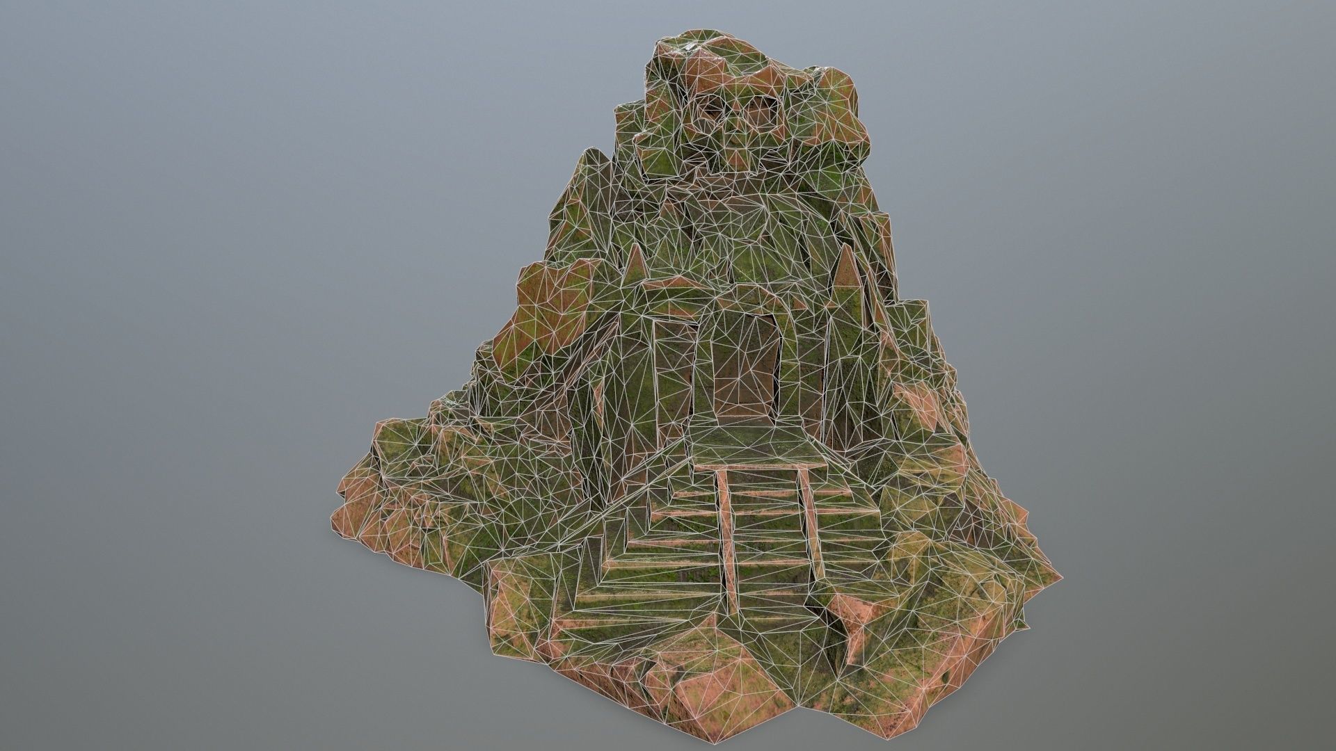 skull gate  Low-poly 3D model_11