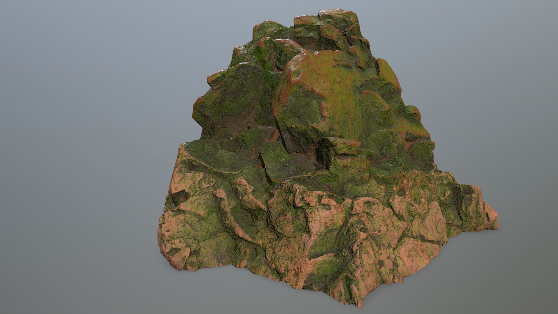 skull gate  Low-poly 3D model_4