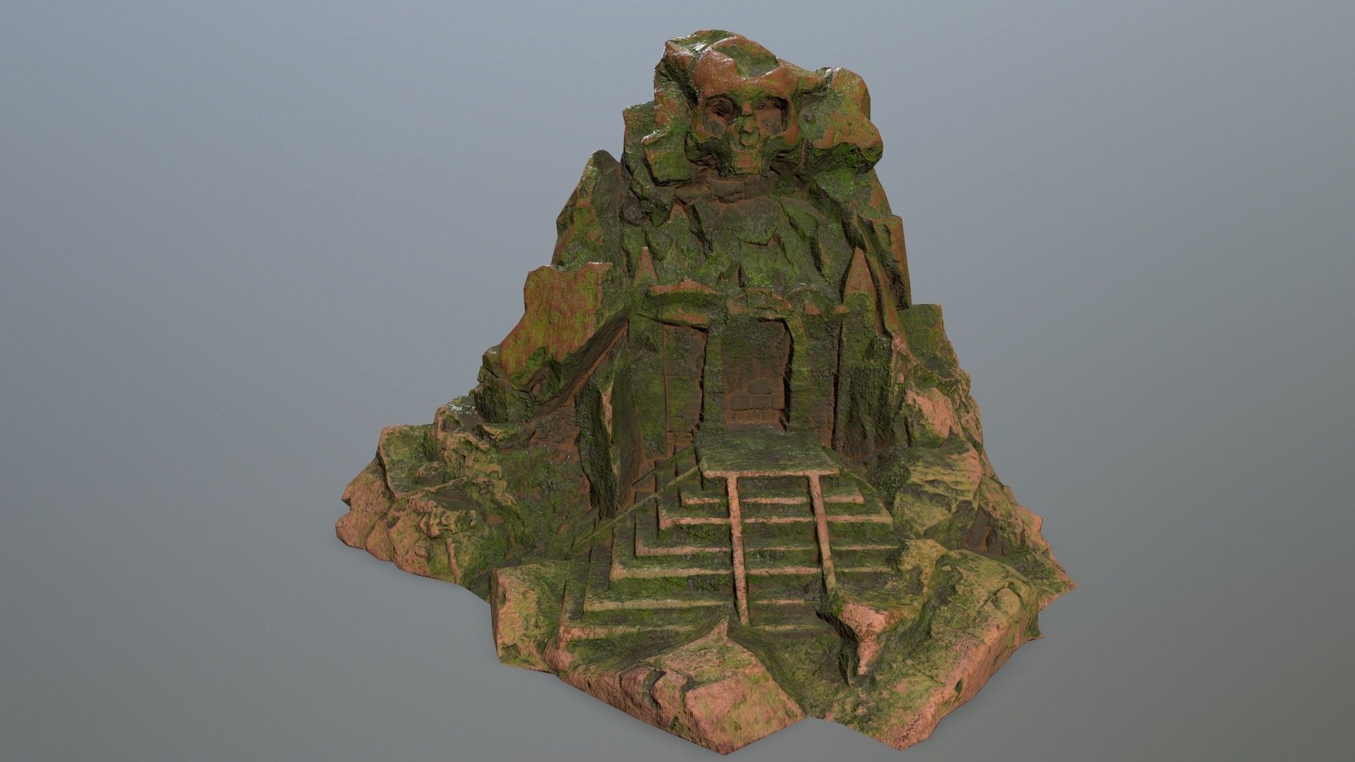 skull gate  Low-poly 3D model_10