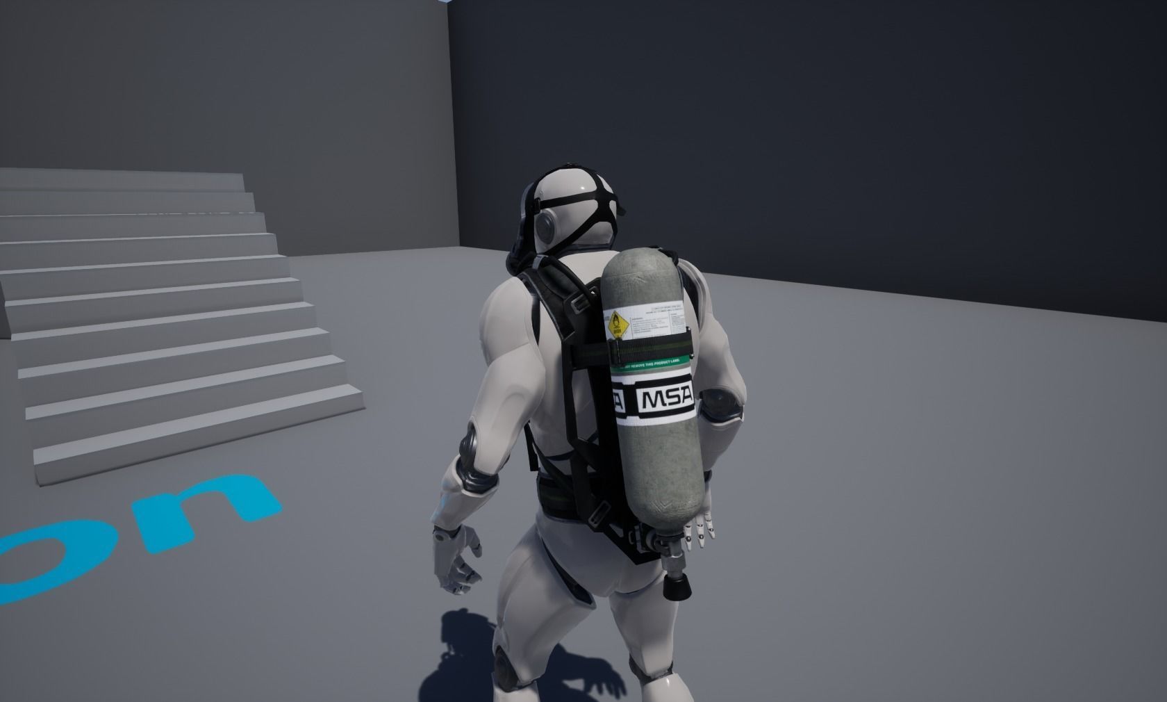 MSA M1 Breathing system Low-poly 3D model_9