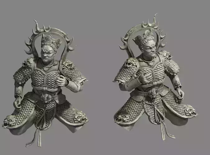 Zen - altar stone statues 02