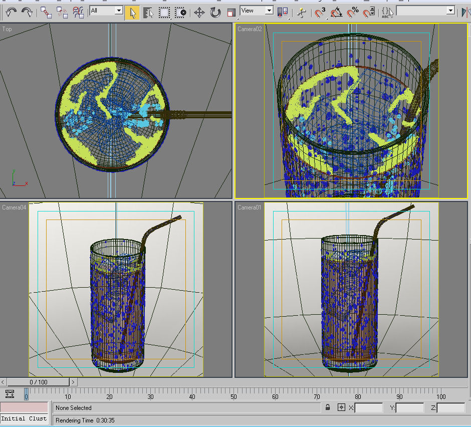 Drink 02 Soda with cherry syrup 3D model_4