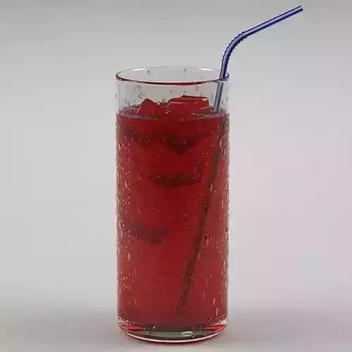 Drink 02 Soda with cherry syrup 3D model