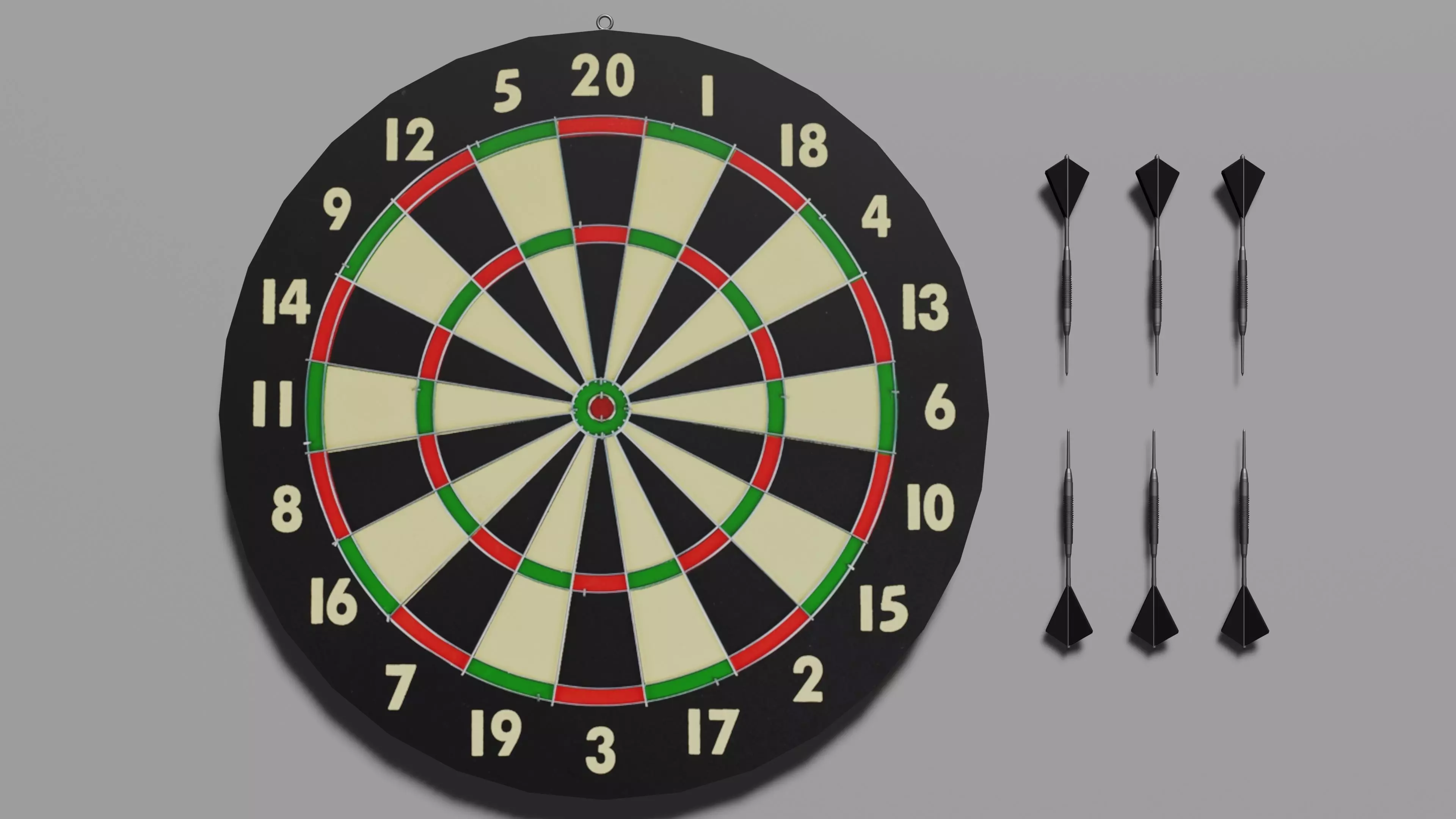 Dart with Arrow Free low-poly 3D model