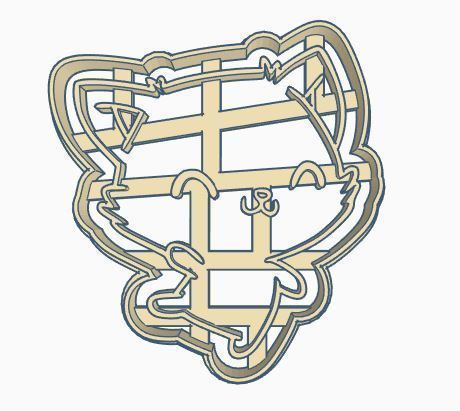 Cute Cat Cookie Cutter 3D print model_1