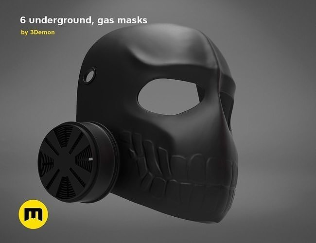 Laughing Gas Mask - 6 underground 3D print model