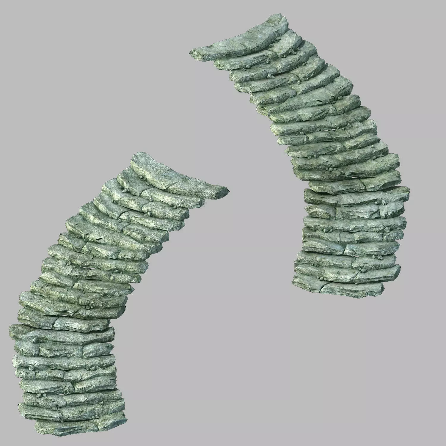 Mountain - stone staircase 12 3D model_0