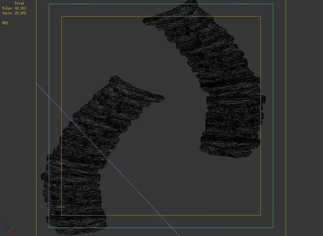 Mountain - stone staircase 12 3D model_4