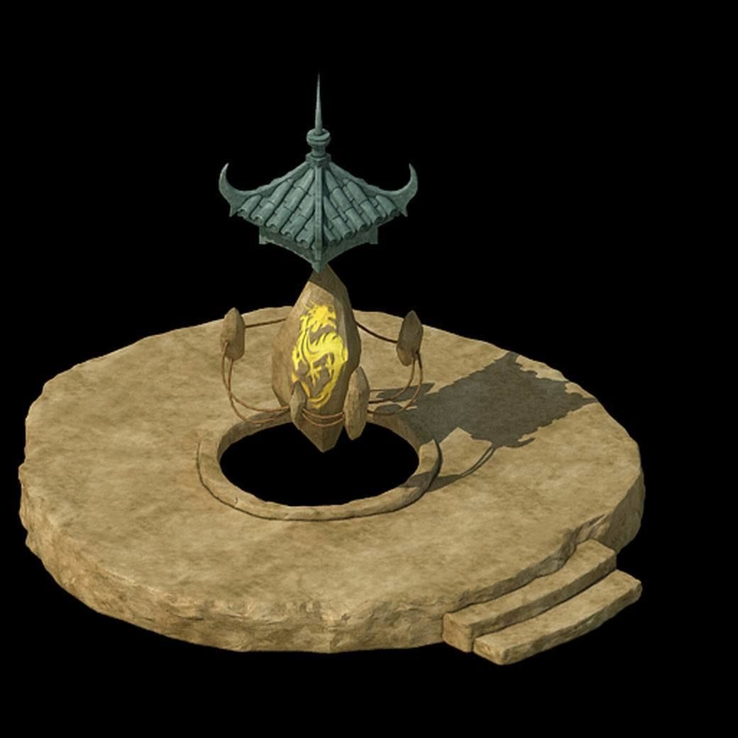 Taoist - gossip Tai Chi - Road furnace 3D model_1