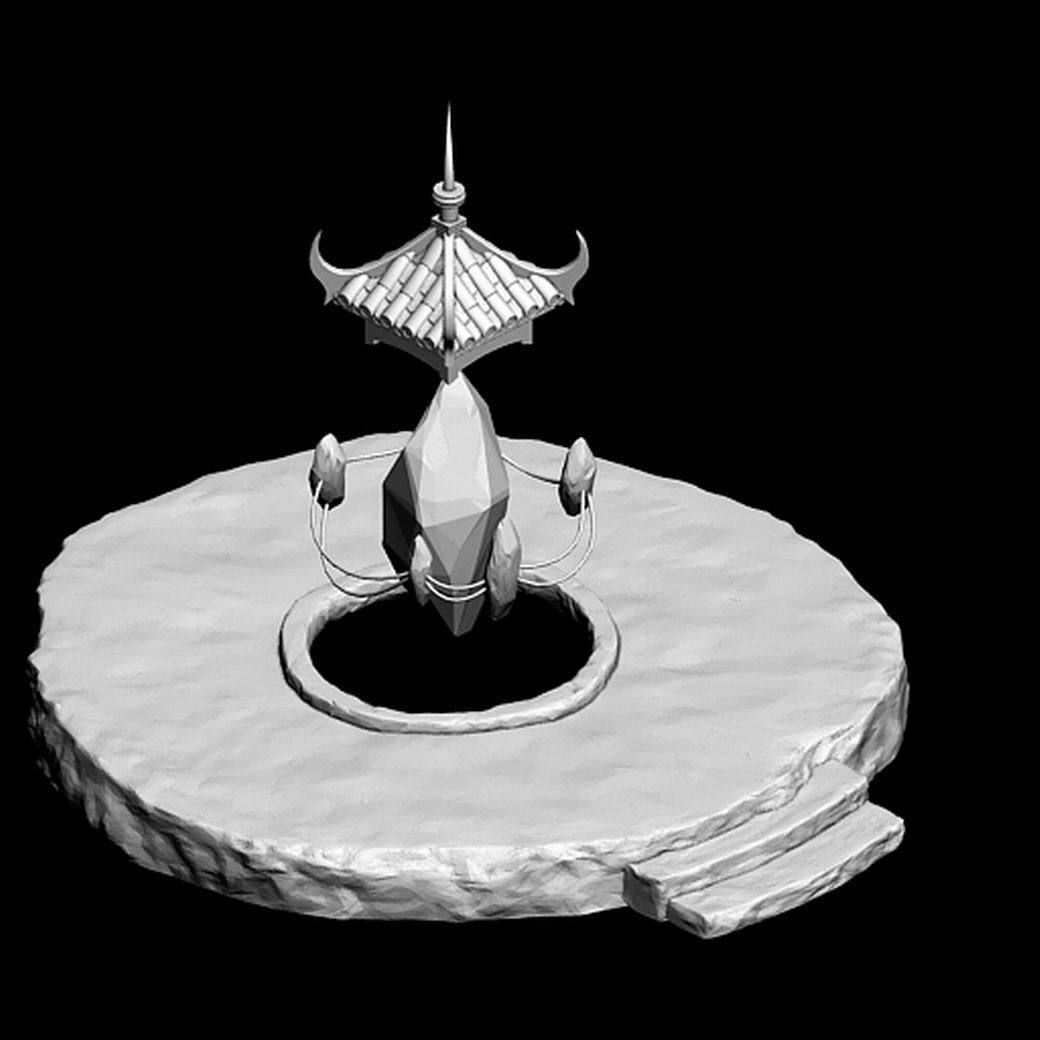 Taoist - gossip Tai Chi - Road furnace 3D model_2