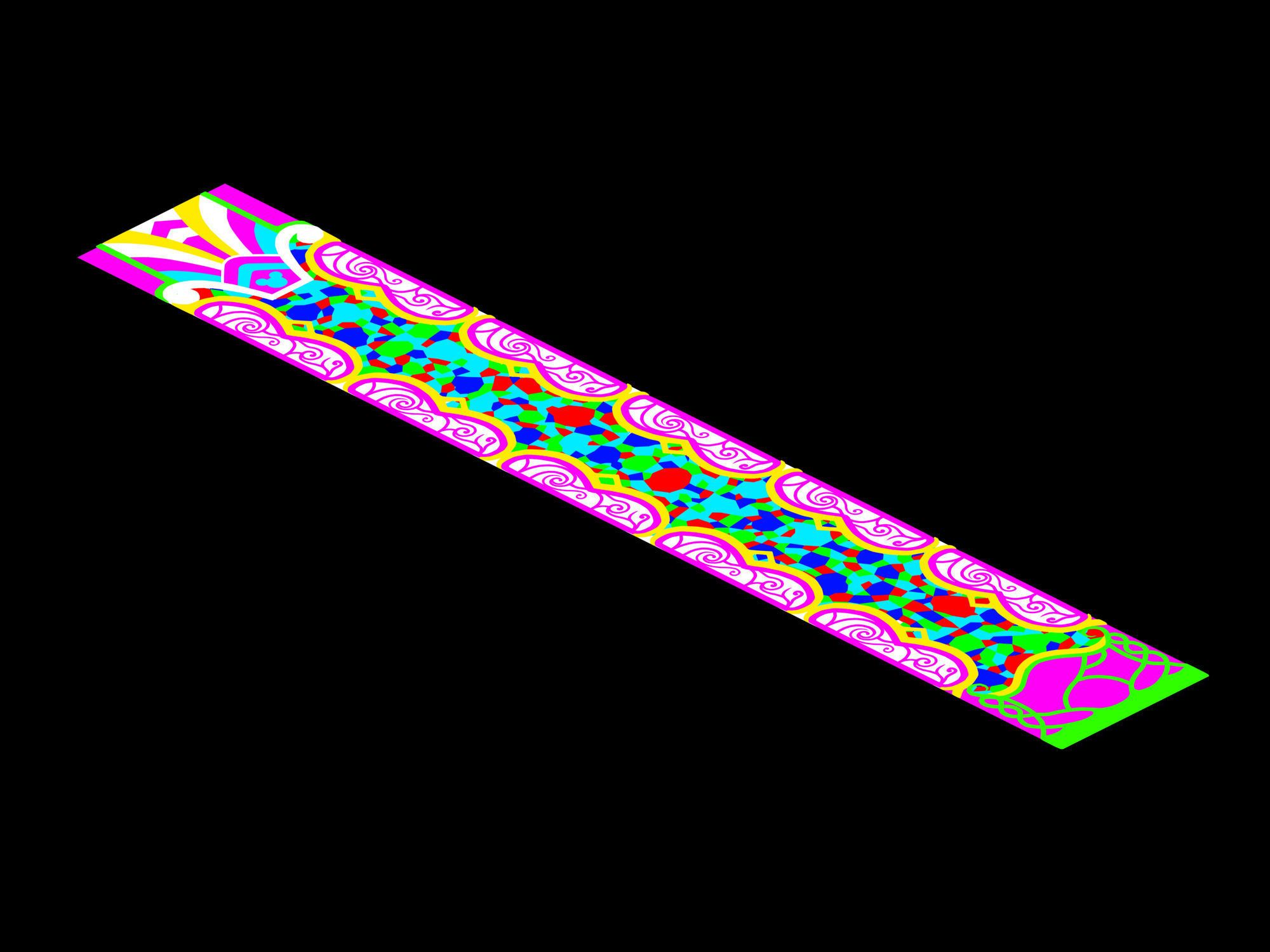 Disney main city - ground surface 01 3D model_3