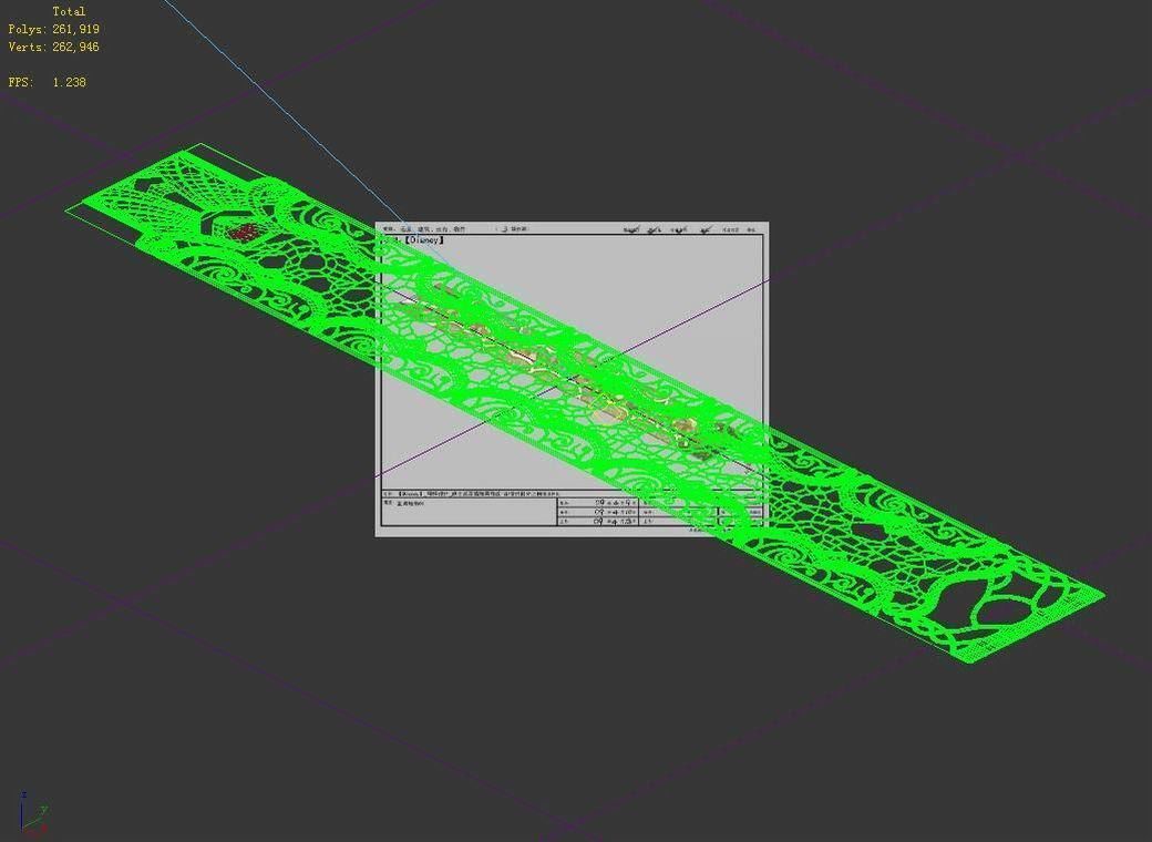 Disney main city - ground surface 01 3D model_7