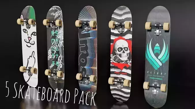 5 Skateboard Pack