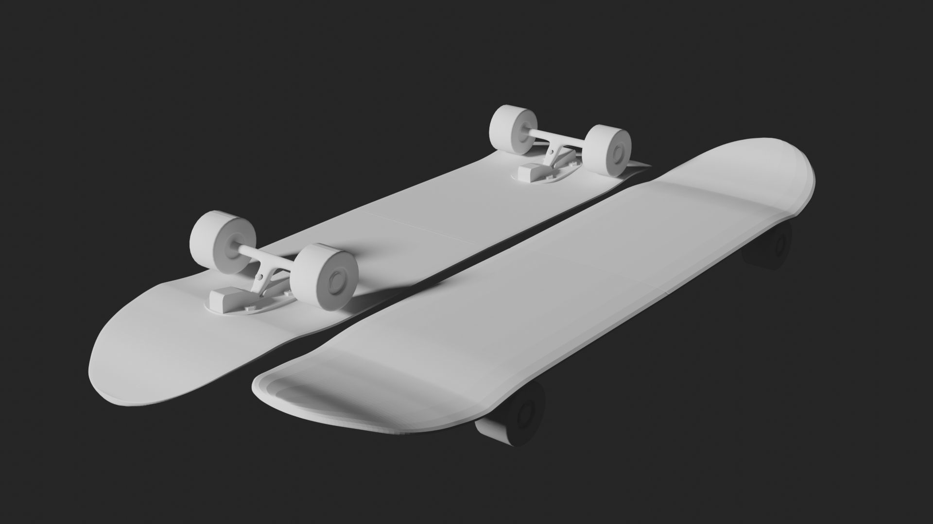5 Skateboard Pack Low-poly 3D model_6