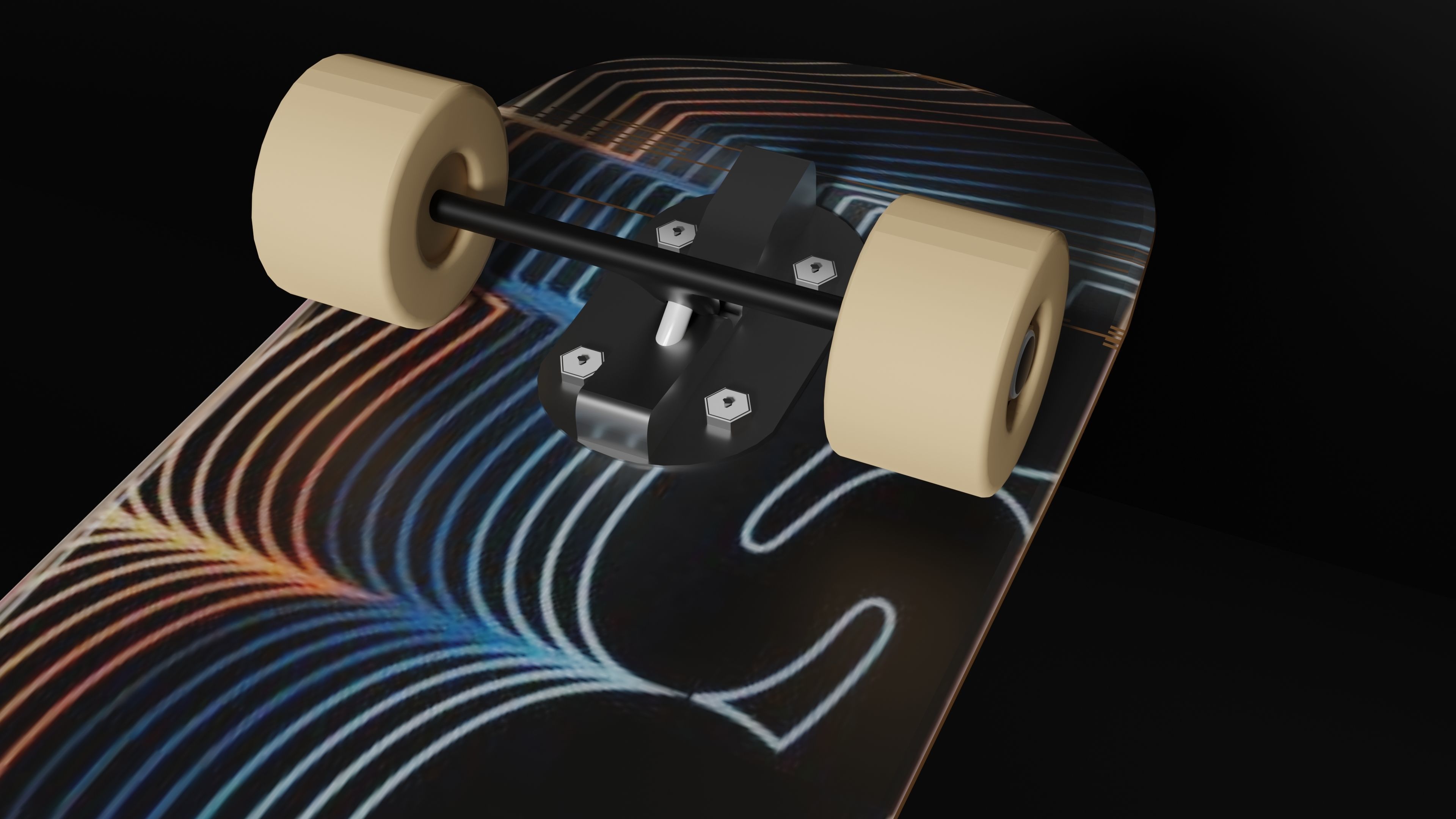 5 Skateboard Pack Low-poly 3D model_7