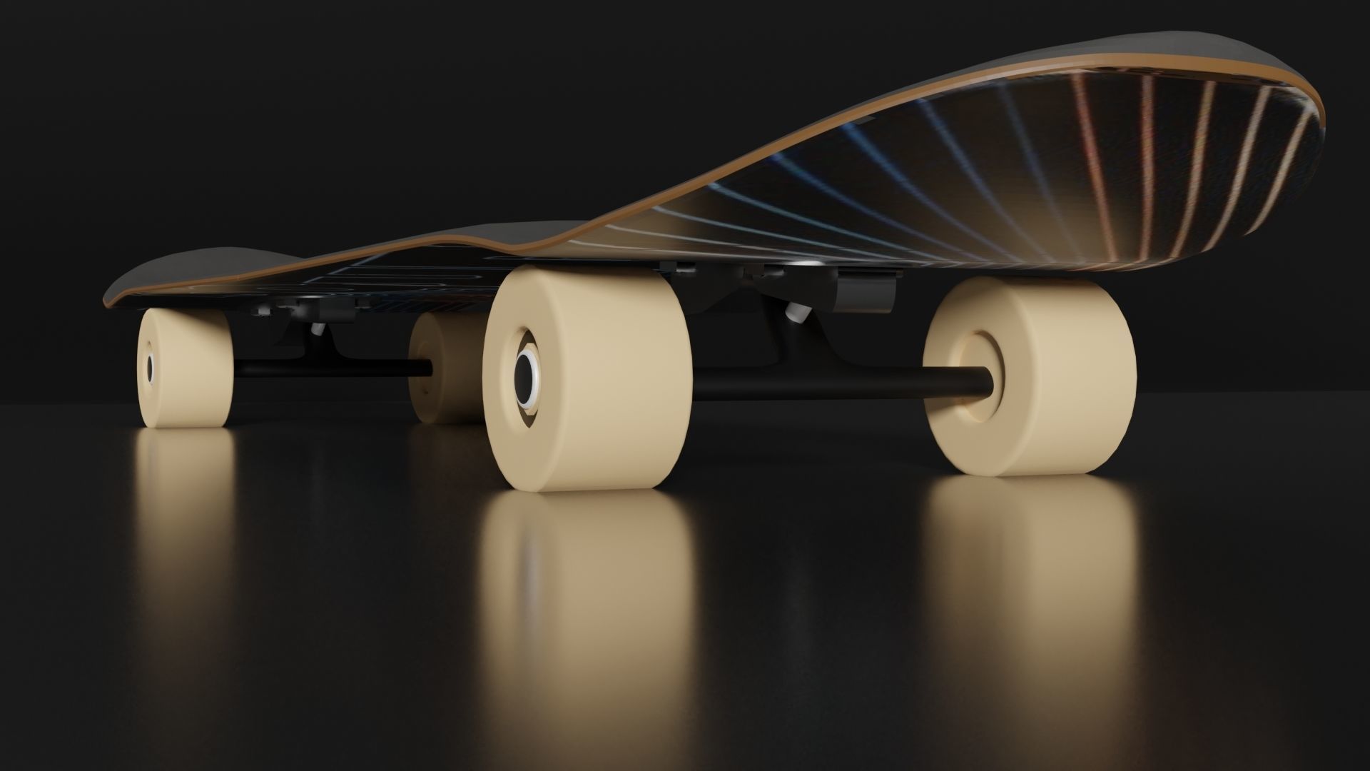 5 Skateboard Pack Low-poly 3D model_9