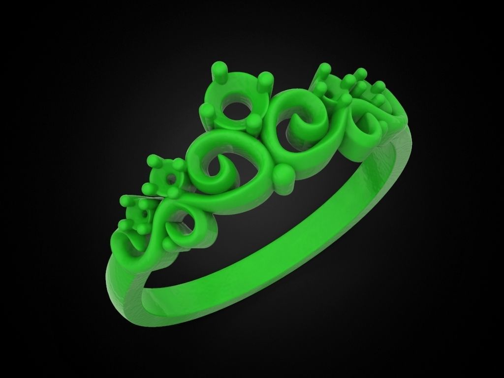 Engagement ring 22 3D print model_8
