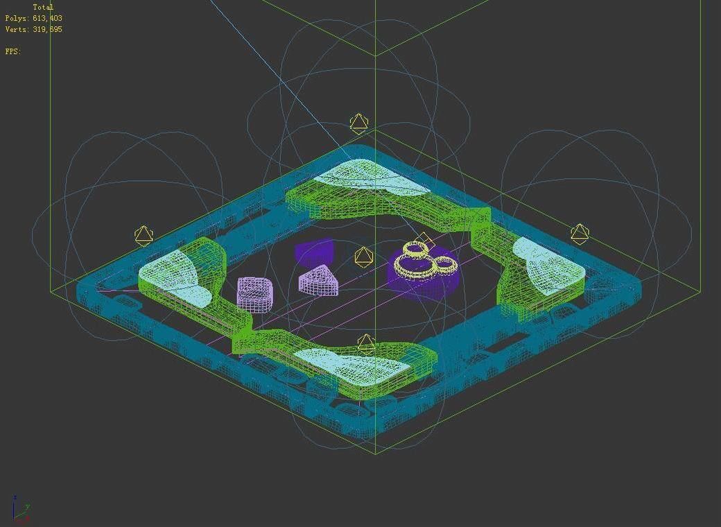 Disney main city - floor 01 3D model_4