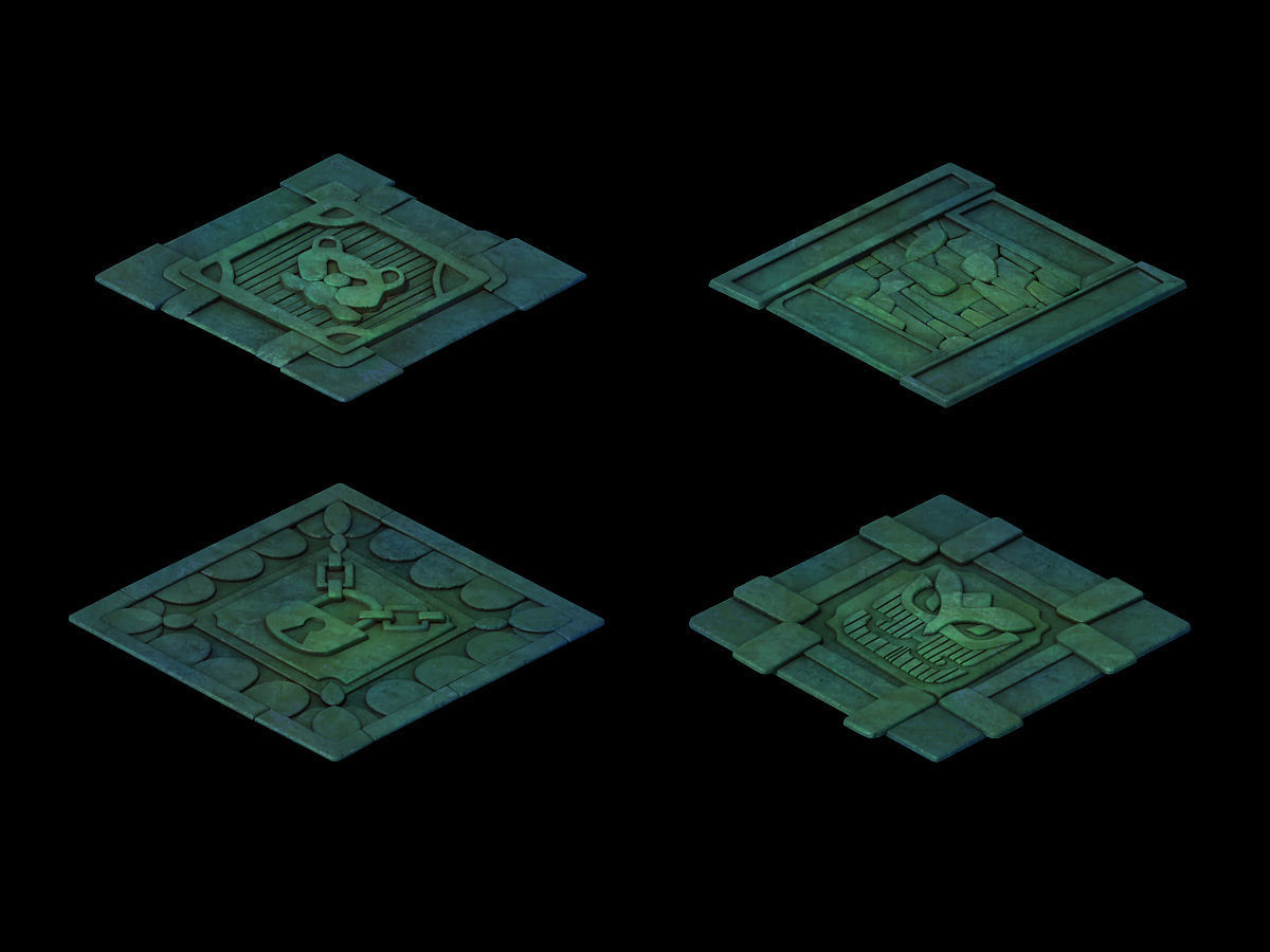 Disney main city - surface pattern 02 3D model_1