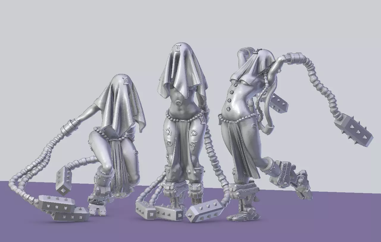 Arcofabulous Flagellant Set 1 3D print model_0