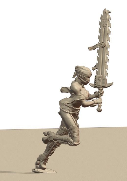 Holy Chainsaw Sisters 3D print model_5