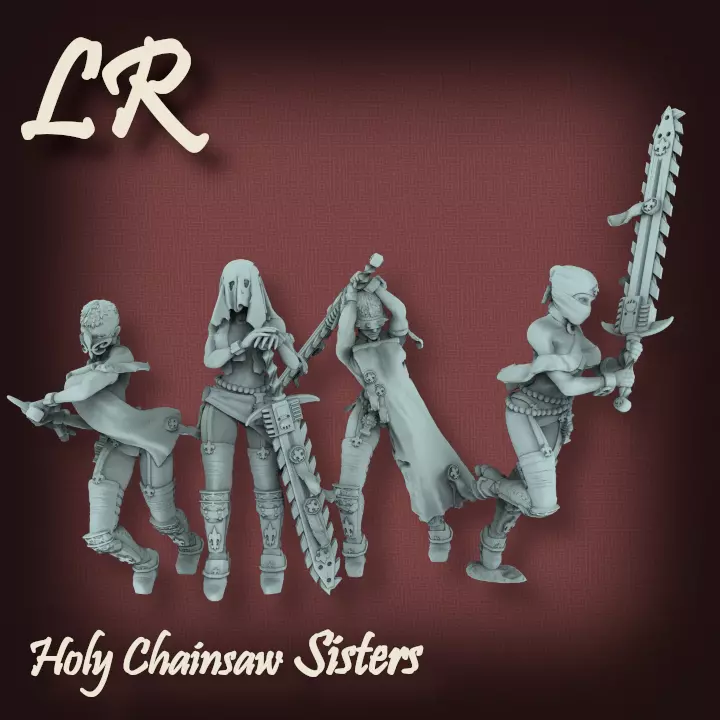 Holy Chainsaw Sisters 3D print model_0