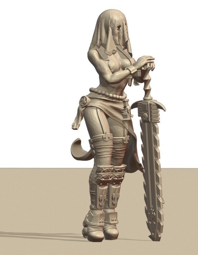 Holy Chainsaw Sisters 3D print model_2