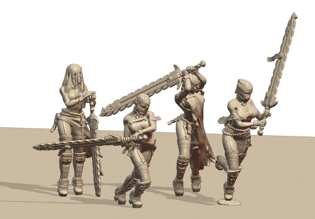 Holy Chainsaw Sisters 3D print model_1