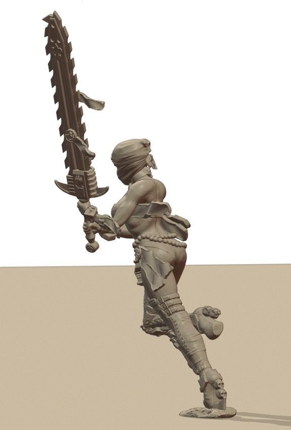 Holy Chainsaw Sisters 3D print model_6
