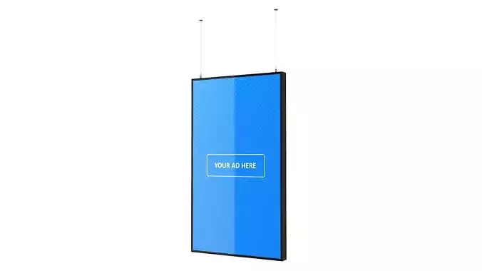 Digital Panel Vertical 55 Inch 3D model