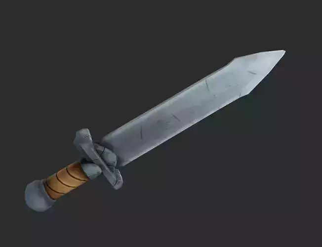 Stylized Lowpoly Fantasy Sword 1