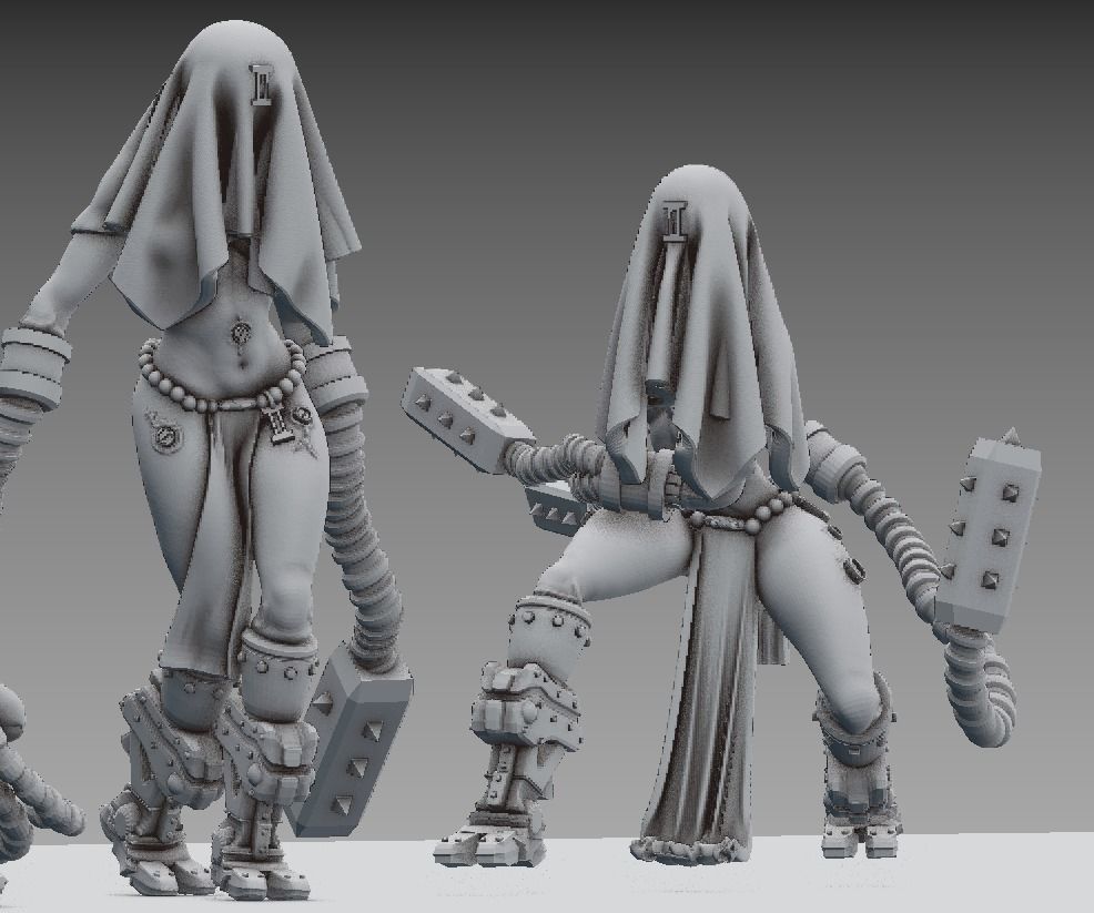 Arcofabulous Flagellant Set 2 3D print model_1