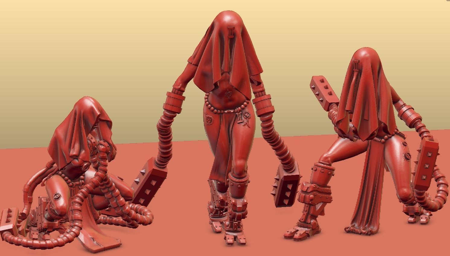 Arcofabulous Flagellant Set 2 3D print model_12