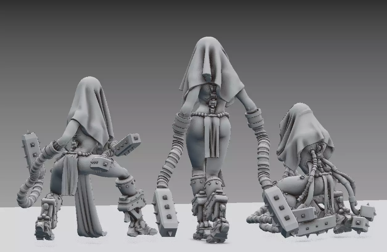 Arcofabulous Flagellant Set 2 3D print model_0