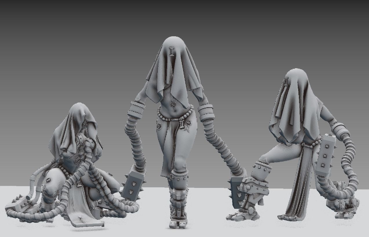 Arcofabulous Flagellant Set 2 3D print model_2