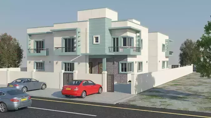 beatifull house Free low-poly 3D model