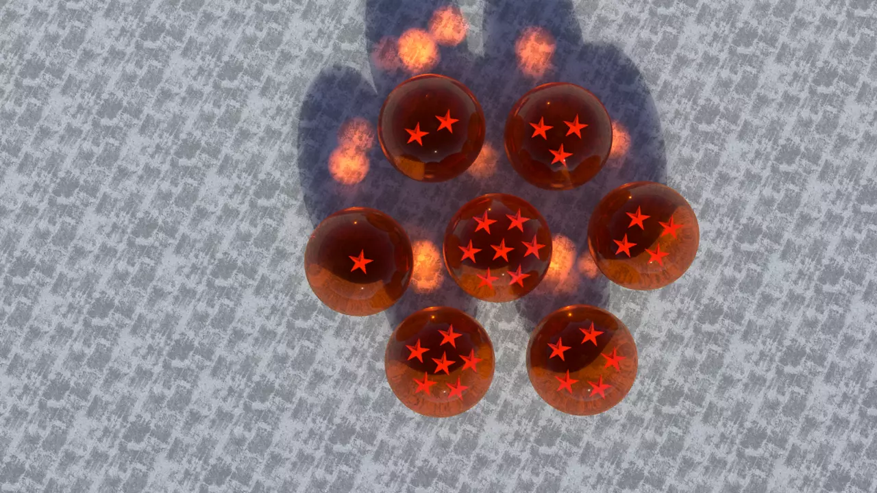 Dragon balls 3D model