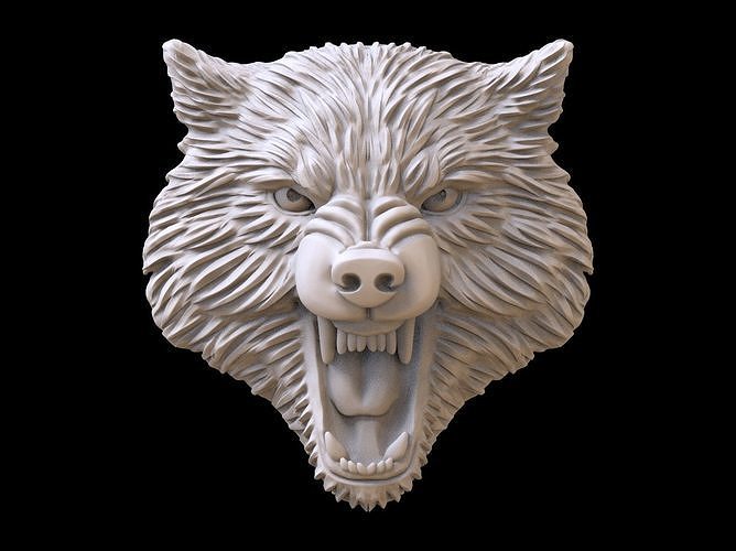 Wolf evil pendant 3D print model 3D print model