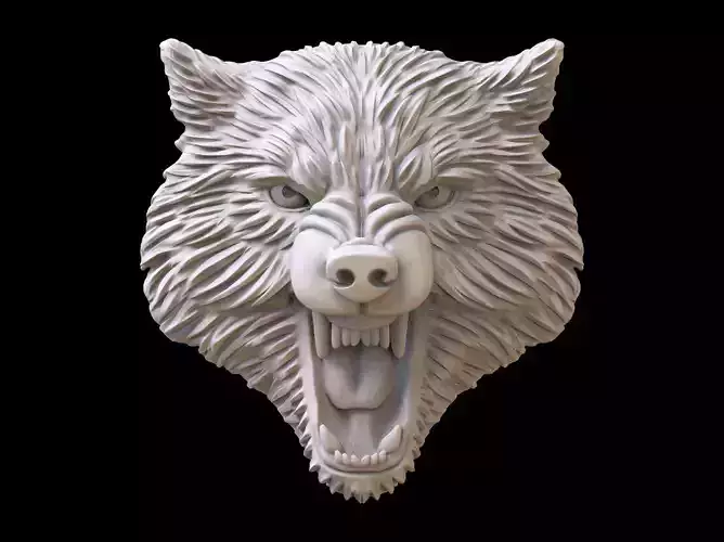 Wolf evil pendant 3D print model 3D print model