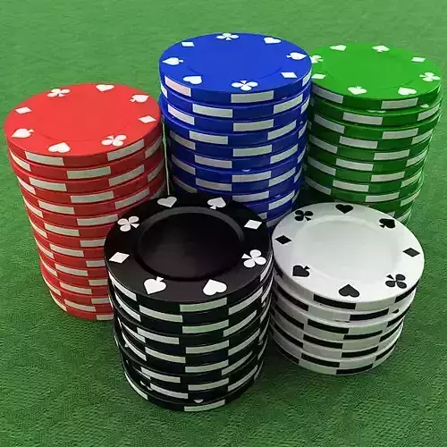 Casino Poker Chips 3D model
