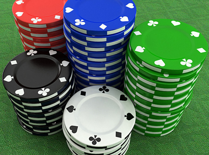 Casino Poker Chips 3D Model .max .obj .3ds .wrl .wrz - CGTrader.com